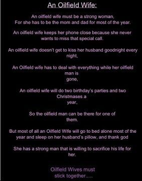 Oil field wife... So blessed to have a hardworking husband and God knows I dont take him for granted. Oil Field Wife, Oilfield Quotes, Oilfield Family, Oilfield Man, Oilfield Trash, Oilfield Wife, Oilfield Life, Oil Field, Wife Quotes