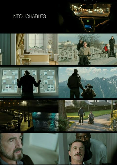 The Intouchables(2011) Intouchables Movie, The Intouchables, Movie Collage, Movie Tattoo, French Movies, Movie Shots, Film Quotes, Great Films, Film Art