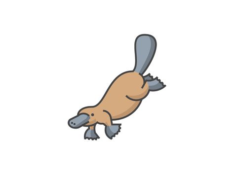 Platypus Parry The Platypus Drawing, Cute Platypus Drawing, Platypus Tattoo Simple, Platypus Illustration, Platypus Tattoo, Platypus Drawing, Platypus Art, Cute Platypus, Duck Billed Platypus