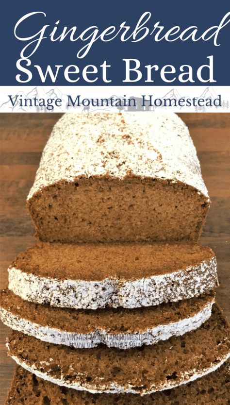 Oatmeal Applesauce Bread, Gingerbread Bread, Vanilla Oatmeal, Applesauce Bread, Dairy Free Cooking, Breakfast Sides Dishes, Moist Pumpkin Bread, Vintage Pumpkin, Healthy Banana Bread