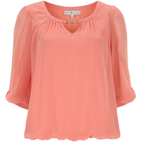 Dorothy Perkins Billie & Blossom Coral gold bar blouse ($27) ❤ liked on Polyvore Coral Top, Coral And Gold, Color Coral, Brand Collection, Price Comparison, Gold Bar, Chiffon Blouse, Beauty Accessories, Dorothy Perkins