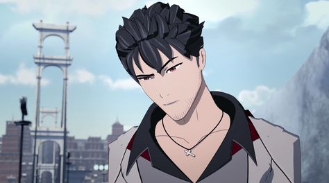 Crow Rwby, Qrow Branwen Icon, Qrow Rwby, Team Strq, Rwby Screenshots, Rwby Qrow, Man Ponytail, Qrow Branwen, Rwby Volume