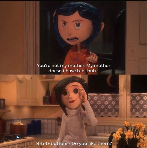 Coraline Quotes Movie, Caroline Movie, Coraline Quotes, Coraline Film, English Cartoon, Film Bro, Quote Movie, Coraline Art, Coraline Movie