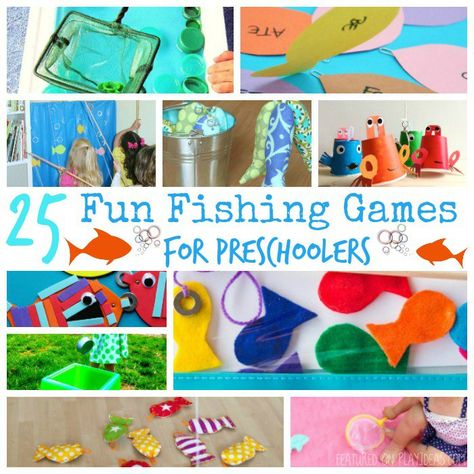 25 Fun Fishing Games For Preschoolers Games For Preschoolers, Fishing Games, Fish Games, Fishing Theme, Play Ideas, Preschool, Fishing, For Kids, Fish