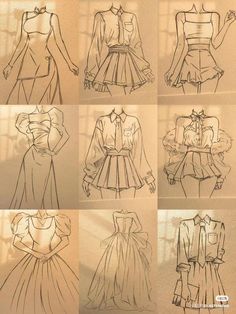 Fashion Designer Sketches For Beginners, Dress Design Sketches For Beginners, Fashion Design Clothes Sketches, Clothing Design Sketches Inspiration, How To Draw A Skirt, Drawing Dress Ideas, Fashion Design Sketches Outfits, Clothes Drawing Easy, Skirt Design Drawing