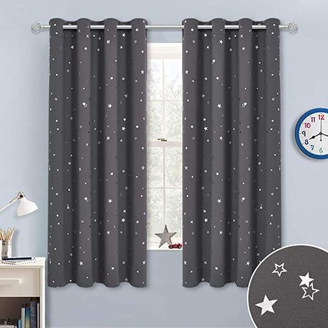 Kids Blackout Curtains, Pink Blackout Curtains, Silver Room, Insulated Drapes, Boys Playroom, Kids Room Furniture, Curtains For Bedroom, Grey Panels, Grey Curtains