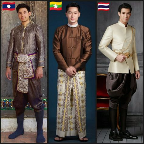 Country Outfits Men, Thai Accessories, Appropriate Outfits, Hen Do Outfits, Vacation Outfits Men, Thailand Outfit, Minimal Streetwear, Men Costume, Thailand Fashion