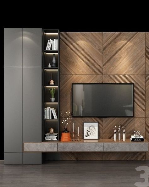 Luxury Tv Unit Ideas For Living Room - Decor Hacks - Home Decor ideas 2023 Tv Shelf Design, Tv Room Decor, Ruang Tv, Living Room Decor Tips, Living Room Wall Units, Tv Unit Interior Design, Tv Shelf, Living Room Tv Unit, Tv Room Design