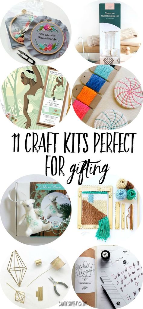 Hunting gift ideas for crafters? Help them try a new medium with these craft kids perfect for gifting! Craft kits mean they don't have to buy any supplies or hunt down tutorials, it is all included. Check out these modern craft kits and get shopping! #craftkit Flower Decor Ideas, Diy Kits For Adults, Christmas Craft Ideas, Crafter Gift, Modern Crafts, Hunting Gifts, Organic Forms, Craft Kits For Kids, Easy Craft Projects