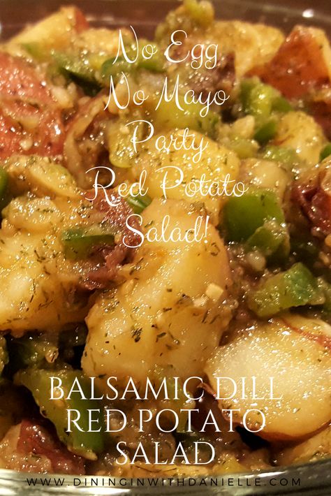 Dill Red Potato Salad, Salad Balsamic, Green Pepper Recipes, Pita Pizza, Red Potato Salad, Red Potato, Tzatziki Sauce, Green Pepper, Fruit Salad Recipes