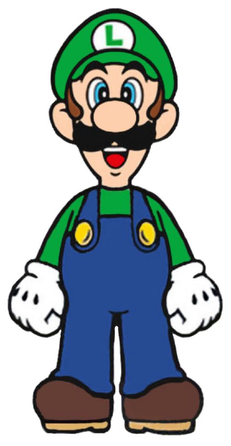 Draw Mario Characters, How To Draw Mario And Luigi, Luigi Drawing, Luigi Easy Drawing, Mario Brothers Drawing Easy, Super Mario Clipart, Mario And Luigi Clipart, Mario Bros Birthday Party Ideas, Mario Y Luigi