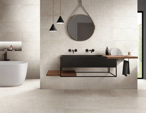 Enzo Sand Sand Porcelain Tile, Small Bathroom Renovation, Classic Tile, Beige Tile, Stone Look Tile, Tile Stores, Outdoor Tiles, Bathroom Floor Tiles, Tile Installation