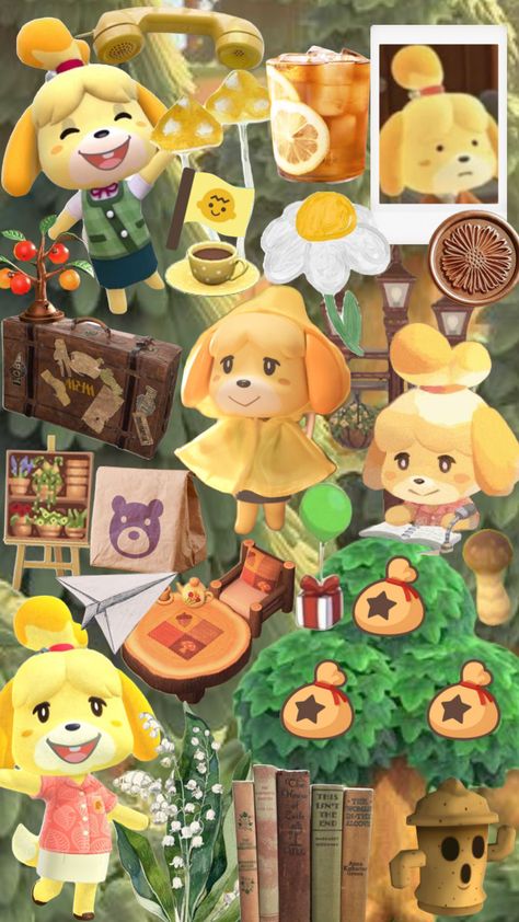 Isabelle Animal Crossing Wallpaper, Animal Crossing Wallpaper, Acnh Art, Cozy Gaming, Animal Crossing Memes, Minecraft Castle, Animal Crossing Characters, Animal Crossing Villagers, Organized Life