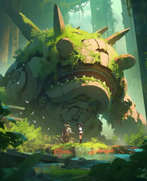 #anime #digitalarte #arte #ai #naturaleza #Animeart #Edits #wallpapers #NatureInspired Forest Visual Development, Environment Art Concept, Fantasy Environment Concept Art, Nature Concept Art, Digital Art Forest, Forest Concept Art, 3d Environment, Pirate Art, Fantasy Drawings