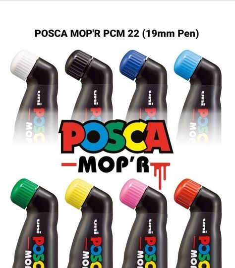 POSCA, MOP'R PCM - 22 (19mm Graffiti Marker Pen) Nib Drawing, Graffiti Markers, Large Drawings, Graffiti Supplies, Big Pen, Paint Graffiti, Graffiti Pens, Posca Markers, Posca Marker