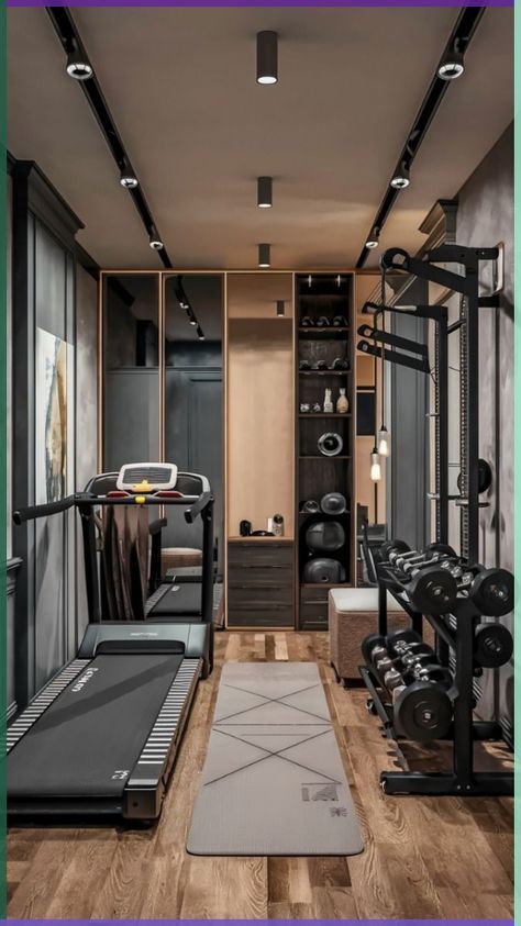 Gym In Bedroom, Gym Ideas Design, House Gym Ideas, Small Gym Room Ideas, Small Gym Room, Gym Closet, Gym Room Ideas, Restaurant Remodel, Gym Bedroom