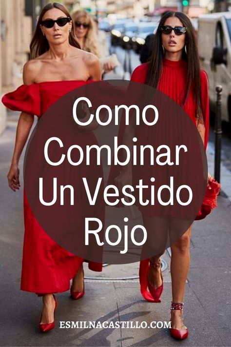 Un vestido rojo es lo verdaderamente tradicional para la primavera, puesto que es el toque de color ideal que anhelas cuando el tiempo empieza a cambiar y las flores florecen a tu alrededor. La mayor parte de nosotras poseemos por lo menos un vestido rojo en nuestro armario, por eso pensé que valía la pena echar una mirada a cómo las mujeres francesas combinan sus vestidos rojos para inspirar algunas combinaciones de vestuarios nuevos con una parte que ya tengamos. Outfits Con Color Rojo, Outfits Rojos, Outfit Vestido Rojo, Red Dress Outfit, Fashion Articles, Plus Size Beauty, Mesh Sleeves, Formal Evening Dresses, Curvy Fashion