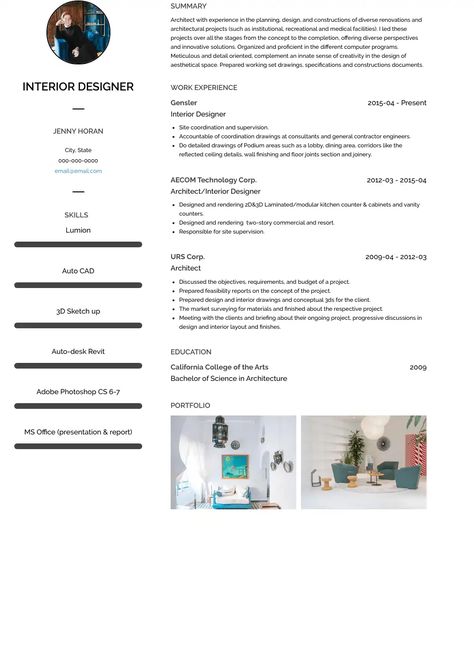 Best Interior Designer Resume Sample and Template for 2020 Architectural Cv, Interior Designer Resume, Interior Design Cv, Fashion Designer Resume, Interior Design Resume, Interior Presentation, Designer Resume, Cv Design Template, Construction Documents