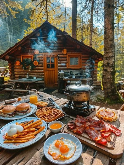 Winter Collage, Ideal Lifestyle, Christmas Cabin, Mountain Cabins, Campfire Food, Food Table, Rich Life, Mountain Cabin, Fall Favorites