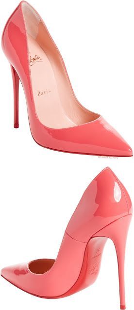 Brilliant Luxury♦Christian Louboutin So Kate coral pumps Pink Designer Shoes, Coral Accessories, Christian Louboutin Shoes Outfit, Christian Louboutin Heels Outfit, Red Stiletto Heels, Nyc Closet, Ankle Pumps, Christian Louboutin Outfits, Coral Sandals