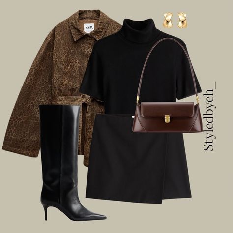 One jacket styled two ways 🐆 The perfect Saturday day to night looks everything will be linked on stories & to September highlights Which is your fave? #autumnfashion #autumnstyling #autumnvibes🍁 #weekendstyle #weekendstyling #ootd #chocolatebrown #trendingstyle #virtualstylist #virtualstyling #zara #viralfashion Dress In Fall Outfit, Day To Night Outfit Fall, Zara Outfit Ideas, Saturday Night Outfit, Winter Night Outfit, Day To Night Outfit, Outfit Zara, Black Mom Jeans, Zara Outfit