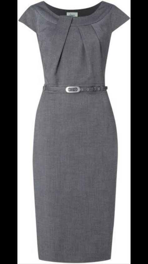 Grey Work Dress, Gray Dress Outfit, Wear To Work Dress, Gray Dresses, فستان سهرة, Grey Dress, Professional Attire, Work Dress, Work Wardrobe