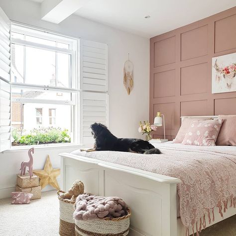 Pink Bedroom For Girls, Big Girl Bedrooms, Toddler Girl Room, White Bed, Dekorasi Kamar Tidur, Pink Bedrooms, Girl Bedroom Designs, Redecorate Bedroom, Toddler Bedrooms