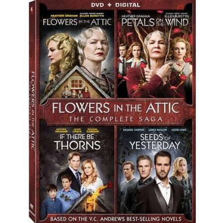 Flowers In The Attic / Petals On The Wind / If There Be Thorns / Seeds Of Yesterday - 4 Pack (DVD + Digital Copy) (Widescreen) - Walmart.com Seeds Of Yesterday, Dylan Bruce, Jason Lewis, V C Andrews, Best Selling Novels, Fall Crafting, Flowers In The Attic, James Maslow, Love Simon