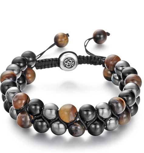 Mala Beads Bracelet, Lava Rock Bracelet, Healing Gemstone Bracelets, Chakra Yoga, Mens Bracelet Silver, Hematite Bracelet, Tiger Eye Bracelet, Yoga Bracelet, Tiger Eye Beads