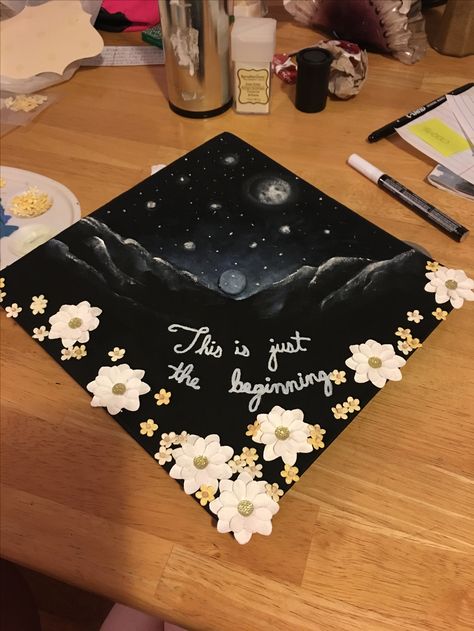 Painted Grad Cap Ideas, Astronomy Graduation Cap, Grad Cap Art Major, Graduate Outfit, Onto The Next Adventure Grad Cap, On To My Next Adventure Grad Cap, It’s Been A Long Time Coming Grad Cap, Grad Cap Ideas, Grad Portraits