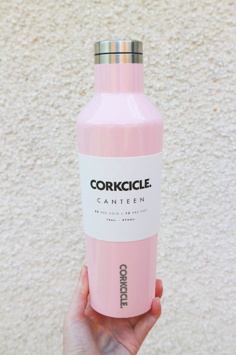 corkcicle canteen review Glossier Pink Pouch, Corkcicle Canteen, Travel Document Holder, Pink Pouch, Packing Luggage, Reusable Bottle, Holiday Books, Pink Girly Things, Book Inspiration