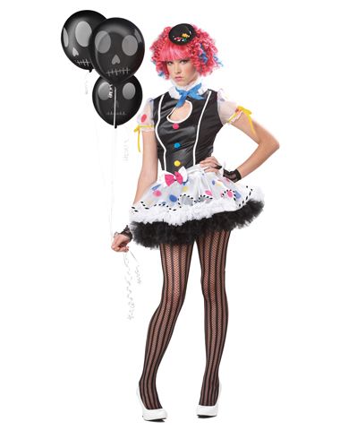 Clown Costumes, Clown Dress, Halloween City, Clown Halloween Costumes, Party City Costumes, Clown Halloween, California Costumes, Mini Hat