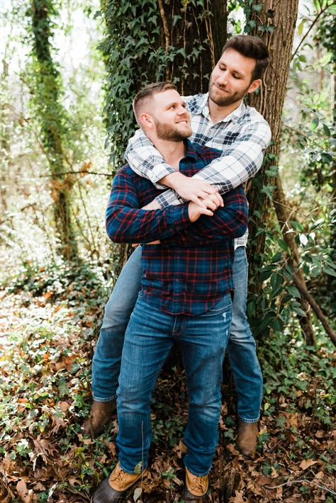 Lgbtq Couples, Man Hug, Fall Engagement Pictures, I Need Love, Bring Back Lost Lover, Hunks Men, Fall Engagement Session, Two Sweet, Gay Aesthetic