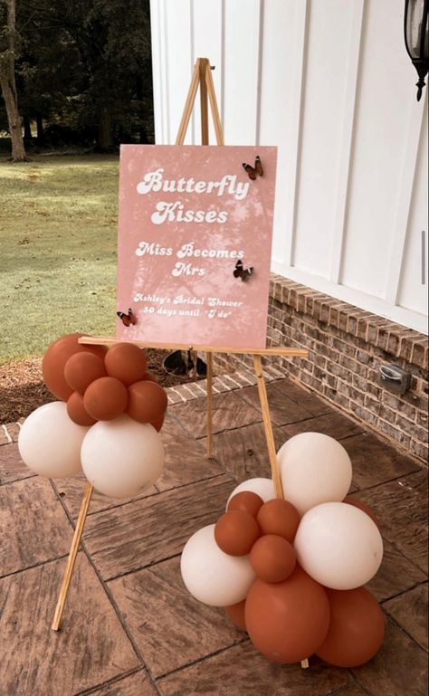 Butterfly Kisses For The Mrs, Bridal Shower Themes Butterflies, Bridal Shower Butterflies, Life Time Of Butterflies Bridal, Butterfly Theme Bridal Shower Ideas, Bridal Shower Butterfly Theme, Butterfly Themed Bridal Shower Ideas, Butterfly Bridal Shower Ideas, Bach Weekend