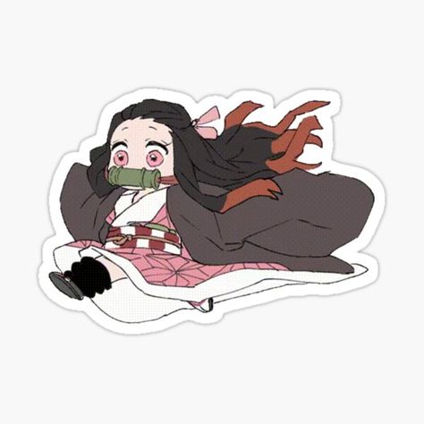 Pegatinas: Nezuko | Redbubble Stickers Anime, 얼굴 그리�기, Anime Printables, Stickers Redbubble, Avatar The Last Airbender Art, Anime Crafts, Art Japonais, Kawaii Stickers, Stickers For Sale