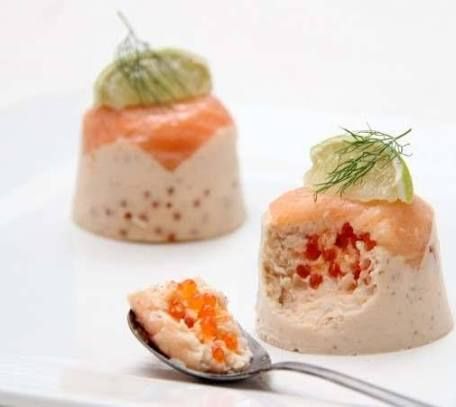 Salmon Terrine Recipes, Smoked Salmon Terrine, Smoked Salmon Mousse, Salmon Terrine, Salmon Mousse, Terrine Recipe, Side Dishes For Salmon, Custard Cake Recipes, Salmon Rice