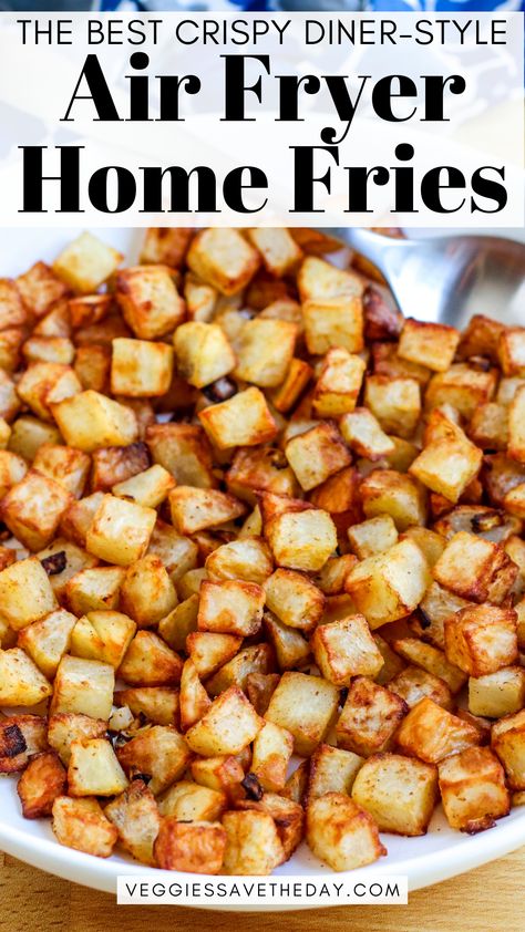 Homestyle Potatoes Air Fryer, Air Fryer Diced Potatoes Fresh, Potatoes In Air Fryer Diced, Air Fried Home Fries, Air Fryer Frozen Hashbrowns Diced, Air Fried Diced Potatoes, Seasoned Potatoes In Air Fryer, American Fries Potatoes, Air Fryer Canned Potatoes