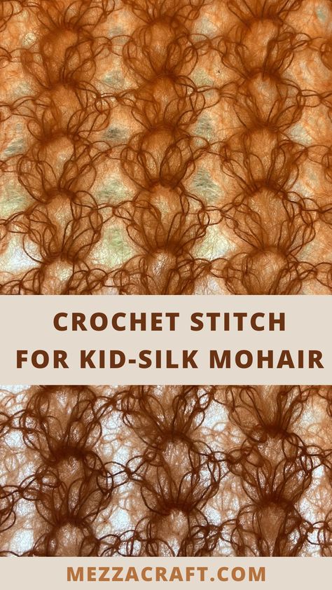 orange kid silk mohair crochet stitch pattern Crochet Mohair Sweater, Shell Stitch, Mohair Yarn, Crochet Stitch, Sweater Design, Video Tutorial, Crochet Stitches, Shells, Yarn