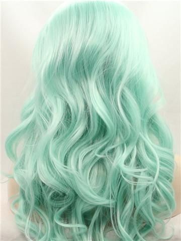 Mint Green Hair, Mint Hair, Turquoise Hair, Hair Color Pastel, Penteado Cabelo Curto, Lace Material, Pastel Hair, Silk Hair, Color Turquoise