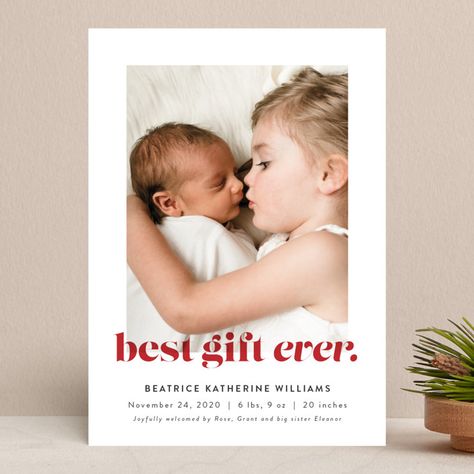 New Sibling Christmas Card, New Year Birth Announcement, Christmas Card With Newborn, New Baby Christmas Card, Newborn Christmas Card, Christmas Card Birth Announcement, Baby Announcement Christmas Card, Birth Announcement Christmas Card, Baby Arrival Announcement