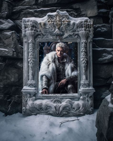 High Lord Portrait Series - Part 2 Kallias - High Lord of Winter! Swipe 👉🏼 to see his picture in a frame. ❄️❄️❄️ #acotar… | Instagram High Lords Meeting Acowar, High Lord Meeting, Acotar High Lords Meeting, High Lords Meeting, Sara J Maas, Portrait Series, Court Dresses, Look At The Stars, Sarah J Maas