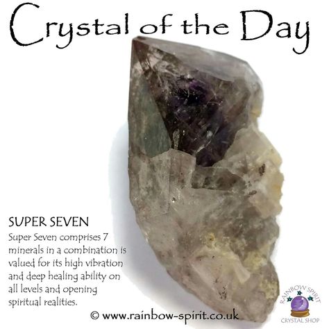 Crystals Crown, Super 7 Crystal, Super Seven Crystal, Crystal Benefits, Crystal Magick, Sagittarius Gifts, Crystal Properties, Crystal Power, Crystal Guide