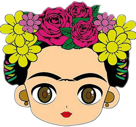 Frida Kahlo Cartoon, Frida Kahlo Birthday, Mexican Doll, Den Mrtvých, Frida Art, Frida Kahlo Art, Painted Flower Pots, Mexican Party, Cartoon Images