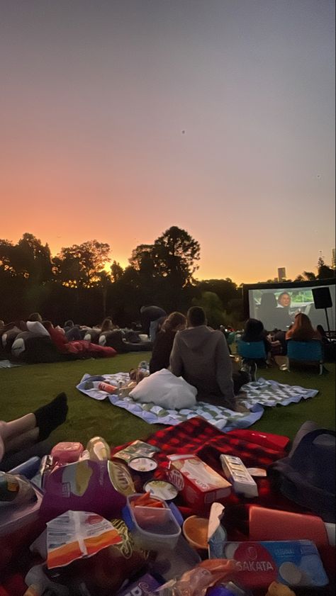 Movie At The Park, Open Air Cinema Aesthetic, Outdoor Movie Aesthetic, Outside Movie Night, Movie Night Birthday Party Ideas, Movie Night Poster, Movie Drive, Open Air Kino, Movies In The Park