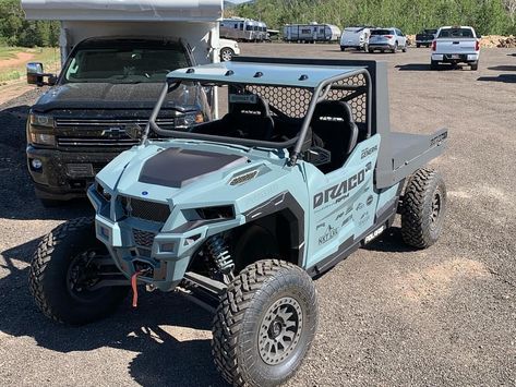 Assault Industries UTV on Instagram: “Daaaaaamnnnnn!!! 🔥 . . From @ride.draco Introducing THE RANCH HAND! We’re super excited about this build. We started with a 4 seater…” Atv Four Wheelers, Polaris Off Road, Atv Attachments, Polaris Utv, Cool Dirt Bikes, Ranch Hand, Bone Stock, Polaris Atv, Polaris General