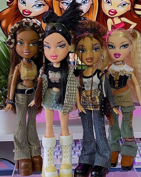 aleyah (@aleyahdolls) • Instagram photos and videos Bratz Dolls Original Outfits, Bratz Fashion Inspiration, 90s Bratz, Bratz Outfit, Bratz Outfits, Bratz Doll Outfits, Y2k Bratz, Brat Doll, Bratz Girls