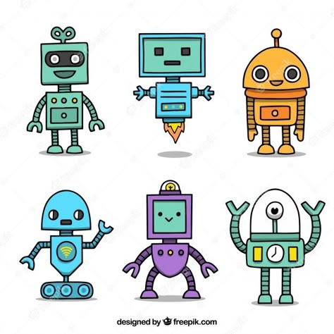 Cute Robot Art, Robots Art Drawing, Robot Drawings, Robot Clipart, Robot Drawing, Robots Artworks, Robot Cartoon, Robot Illustration, Drawing Journal