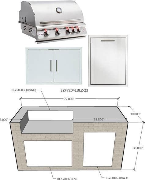 BBQ area with pavers and gravel. Outdoor Kitchen Framing, Bbq Station, Outdoor Grill Island, Custom Outdoor Kitchen, Cement Board, Grilling Sides, Custom Countertops, Outdoor Kitchen Island, Natural Gas Grill