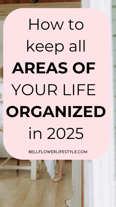 23 ways to get your life organized | 23 parts of your life to get organized | 23 categories to organize your life | areas of your life you can organize! Organize your life starting with these ideas. How to start being organized! organization | organization help I how to get organized | organization ideas Life Organization Checklist, How To Be Organised Life, Be More Organized Aesthetic, Life Organization Hacks, Organised Life Aesthetic, How To Become An Organized Person, Life Categories How To Organize, How To Make Life Easier, How To Organize Life