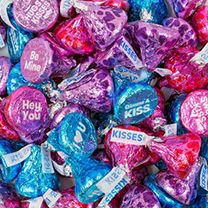 Candy by Color | Just Candy Bulk Candy Pink Hershey Kisses, Hershey Kiss Valentine, Hershey Kisses Chocolate, Pink Popcorn, Online Candy Store, Kisses Candy, Hershey's Kisses, Valentines Day Chocolates, Milk Chocolate Candy